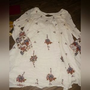 FREE PEOPLE MEDIUM MED M GORGEOUS EMBROIDERY DRESS